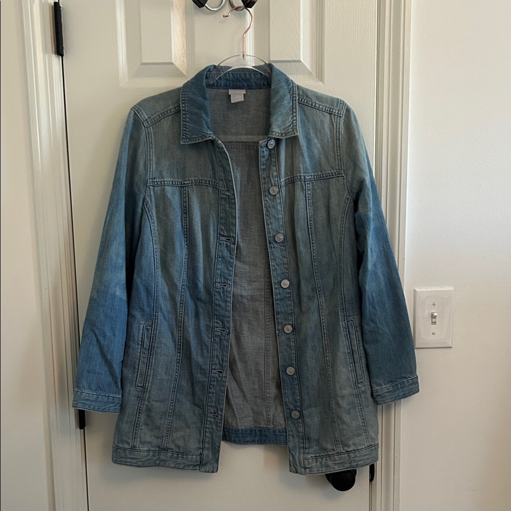 Chico's Light Blue Jean Jacket